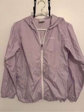 Kid’s Columbia Lavender Hooded Windbreaker Jacket